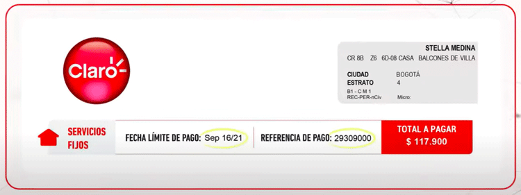 Factura Claro hogar 1 Factura Claro hogar 1