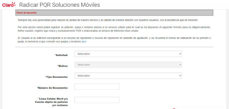 pqr móvil claro pqr movil claro
