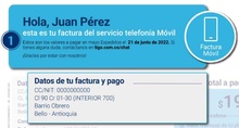 Factura Tigo móvil 1 Factura Tigo móvil 1